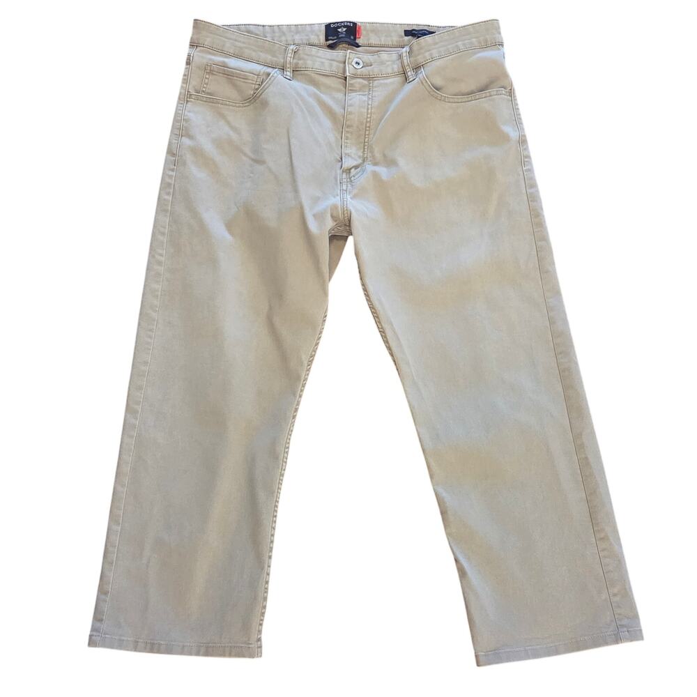 Men's Dockers Straight Fit Cream Kahki Jeans - W36 L24